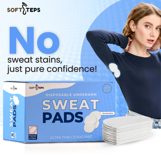 SoftSteps Sweat Pads - Unisex Underarm Pads