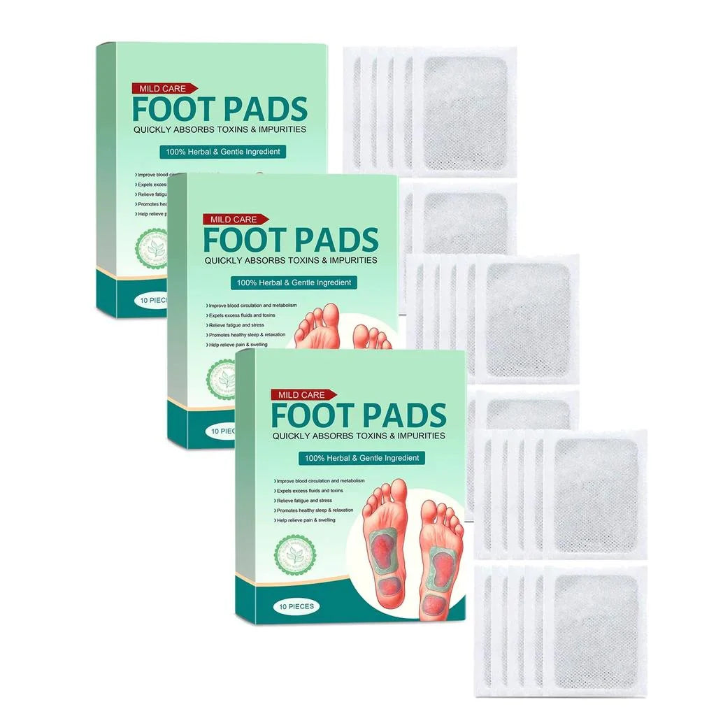 (BUY 1 GET 2 FREE) 60 Patches - Detox Foot Pads (100% Merbal & Gentle Ingredients)