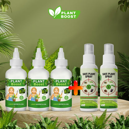 Natural Plant Care Combo -  Plant Boost with Safe Plant Sprays