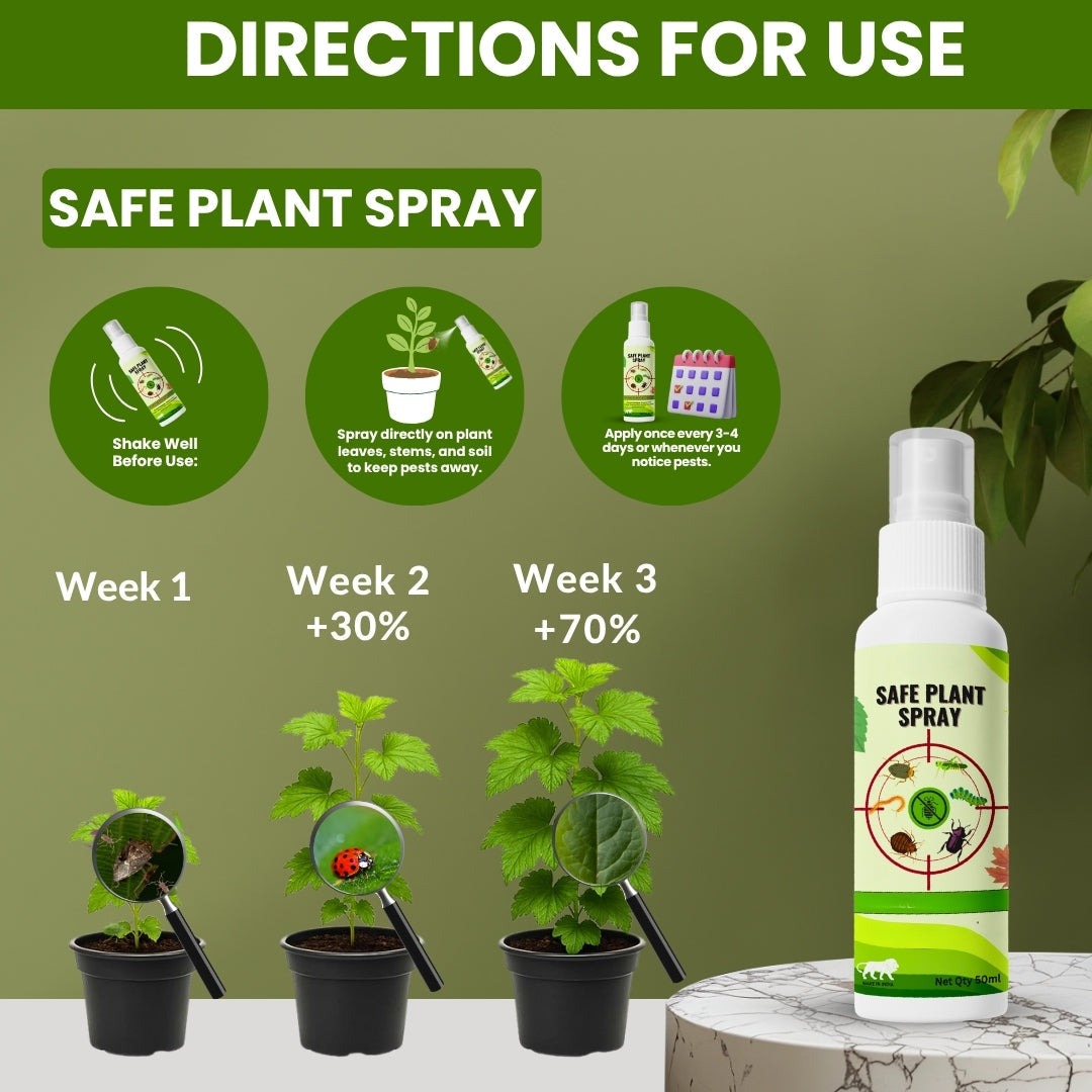 Natural Plant Care Combo -  Plant Boost with Safe Plant Sprays