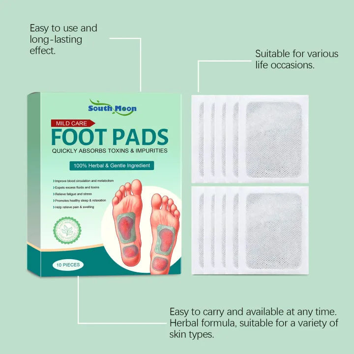 (BUY 1 GET 2 FREE) 60 Patches - Detox Foot Pads (100% Merbal & Gentle Ingredients)