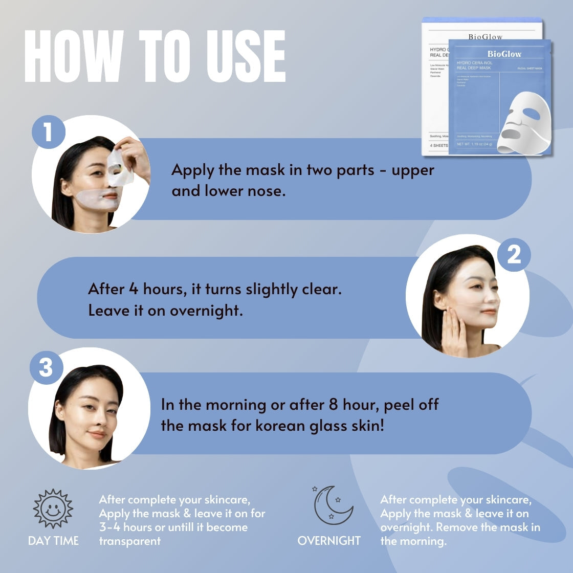 BioGlow Hydrogel Deep Mask -(Pack of 2)