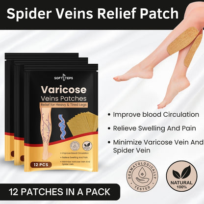 Varicose Veins Patches – Natural Relief for Swelling, Pain & Circulation Support