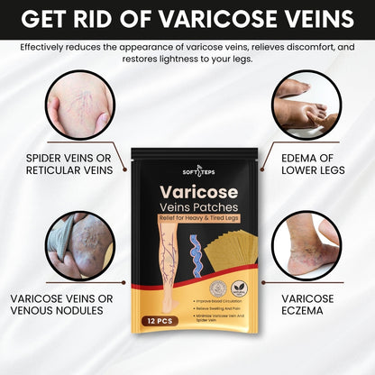 Varicose Veins Patches – Natural Relief for Swelling, Pain & Circulation Support