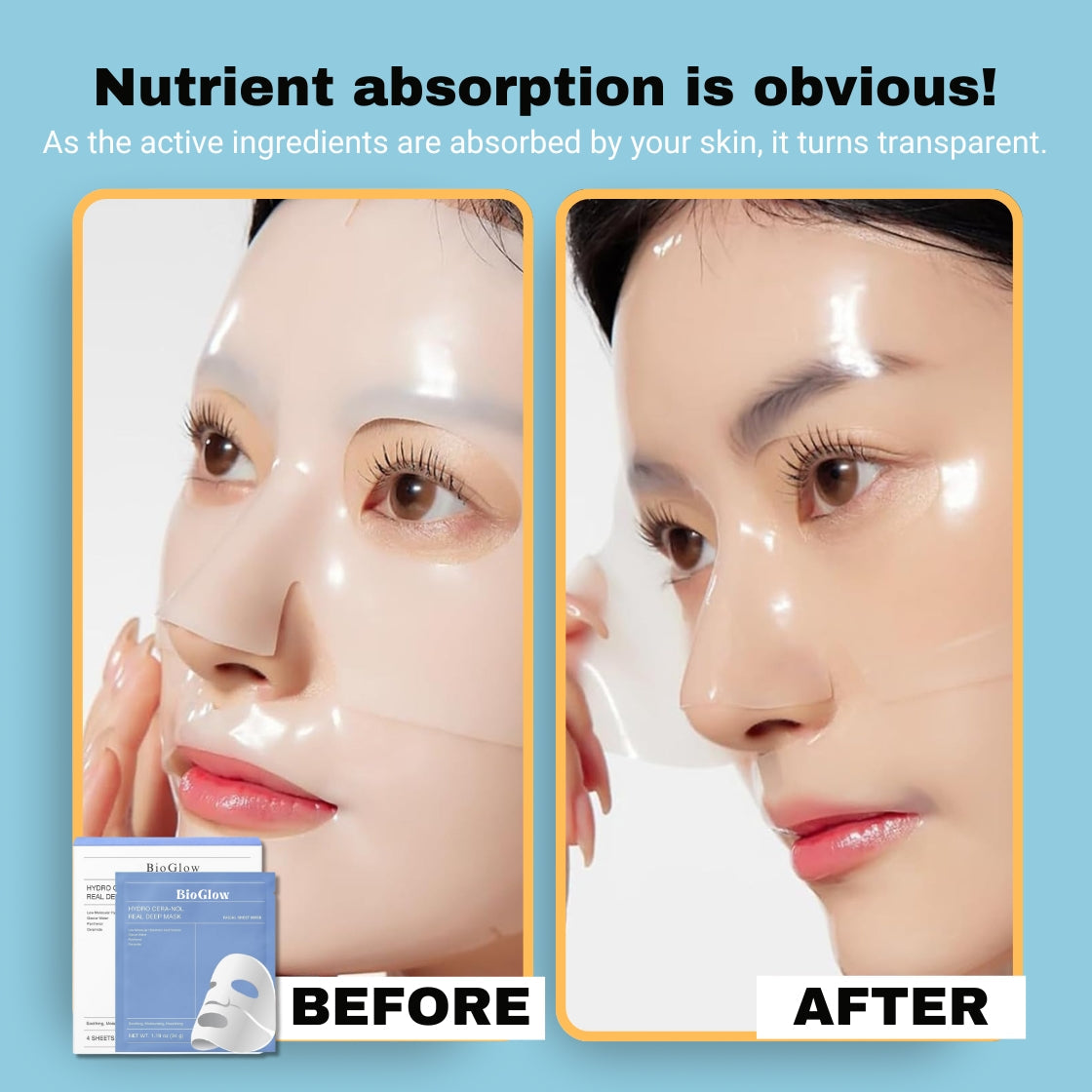 BioGlow Hydrogel Deep Mask -(Pack of 2)