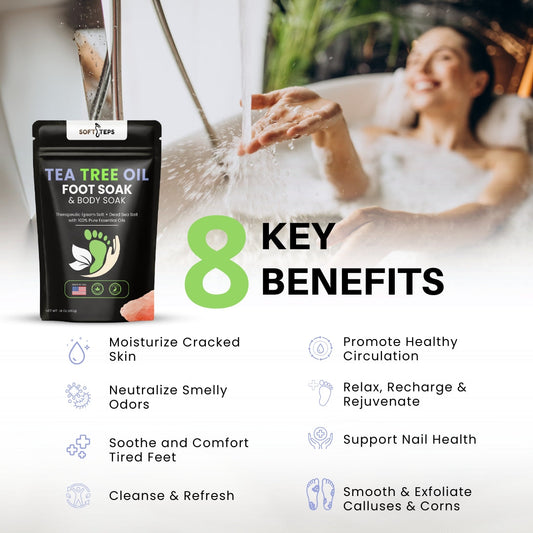 Tea Tree Oil Foot Soak with Epsom Salt