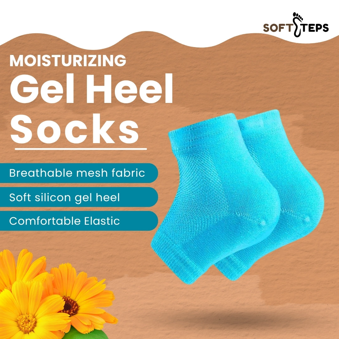 SoftSteps Heel Therapy Gel Socks