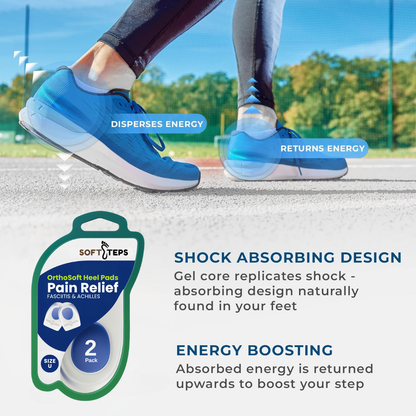 OrthoSoft Heel Pads For Instant Foot Pain Relief
