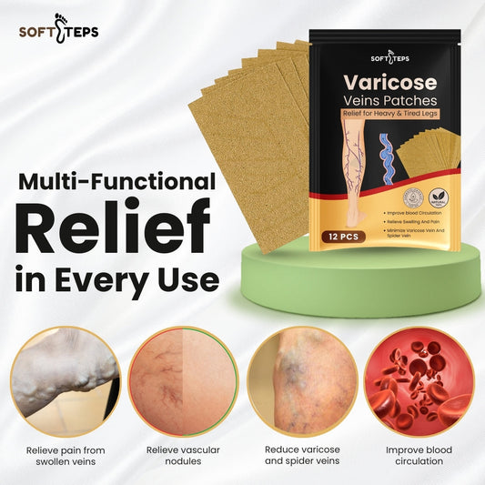 Varicose Veins Patches – Natural Relief for Swelling, Pain & Circulation Support