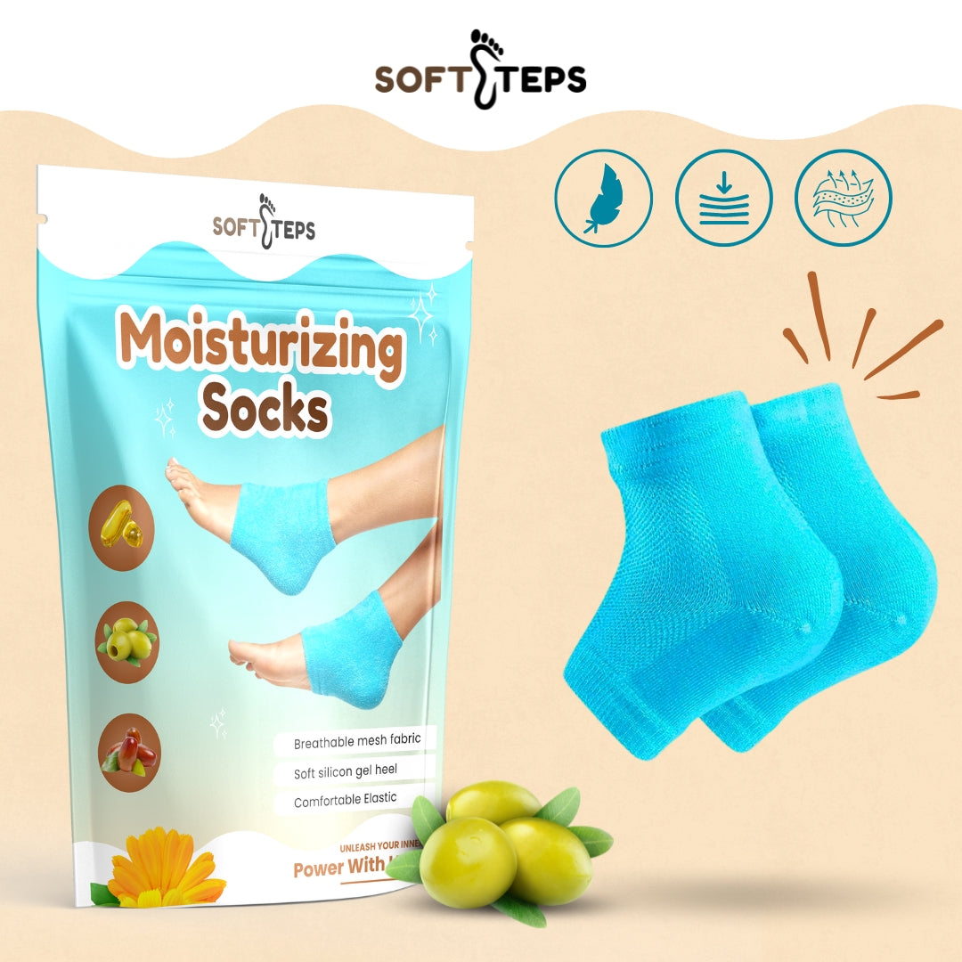 SoftSteps Heel Therapy Gel Socks