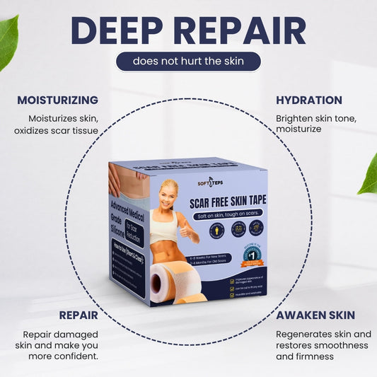 Scar Free Skin Tape - Soft on skin, tough on scars