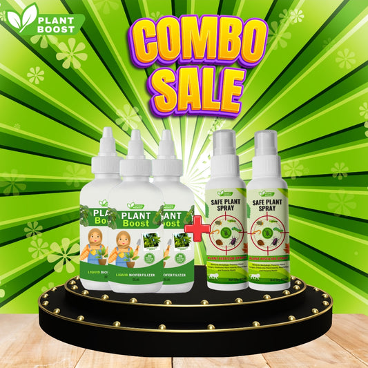 Natural Plant Care Combo -  Plant Boost with Safe Plant Sprays